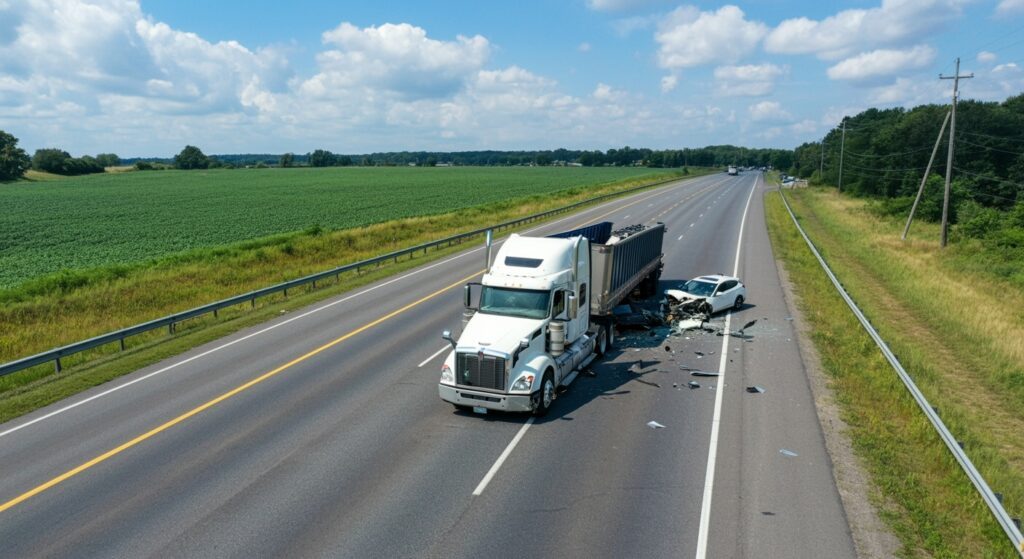 Who Is at Fault in an 18-wheeler Accident?